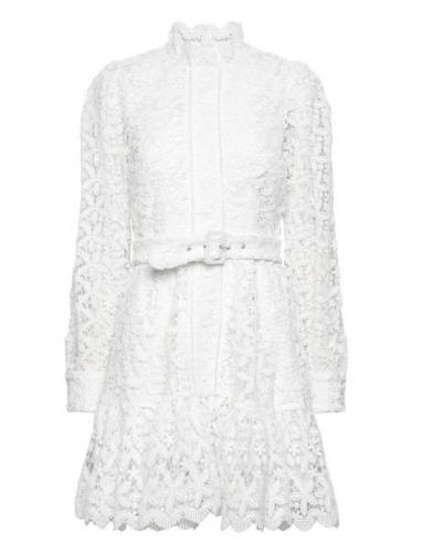 Slfsilja Ls Embroidery Short Dress Solid Kort Klänning White Selected ...