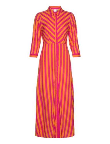 YAS Yassavanna Long Shirt Dress S. Noos Orange