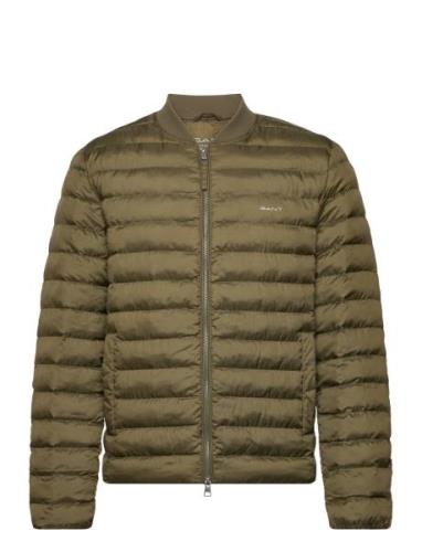 GANT Light Padded Bomber Jacket Khaki Green