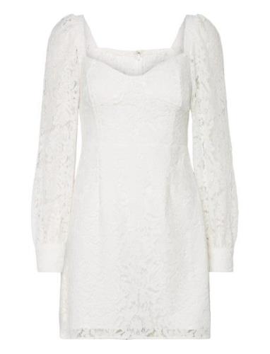 Atreena Lace Mini Dress Kort Klänning White French Connection