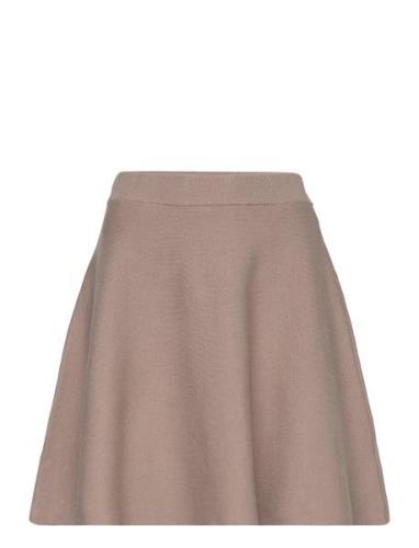 YAS Yasfonny Hw Knit Skirt S. Noos Beige