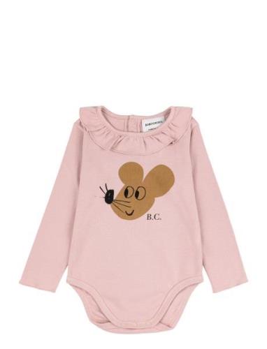 Baby Mouse Ruffle Collar Body Bodies Long-sleeved Pink Bobo Choses
