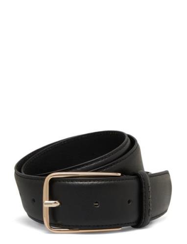 Leather Belt Bälte Black GANT