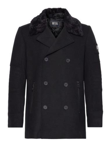 Archie Wool Field Coat Ulljacka Jacka Black Jofama