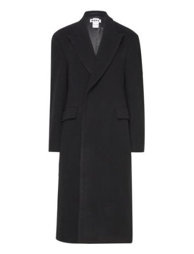Double Breasted Wool Coat Outerwear Coats Winter Coats Black Hope