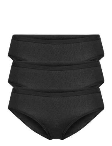 Brief 3 Pack Carin Bikini Reg Trosa Brief Tanga Black Lindex