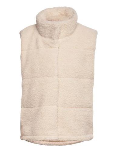 Kogsandra Teddy Waistcoat Otw Fodrad Väst Cream Kids Only