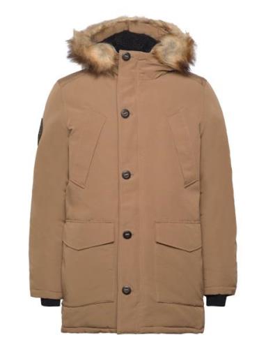 Superdry Everest Faux Fur Hooded Parka Beige