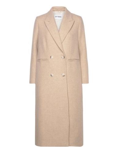 IVY OAK Double Breasted Boxy Coat Beige