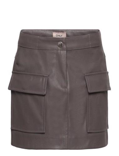 Kogvera Faux Leather Skirt Cp Otw Dresses & Skirts Skirts Short Skirts...