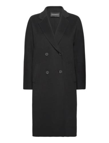 Coat Outerwear Coats Winter Coats Black Emporio Armani