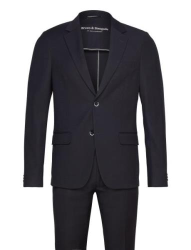 Bs Marin Slim Fit Suit Set Kostym Black Bruun & Stengade