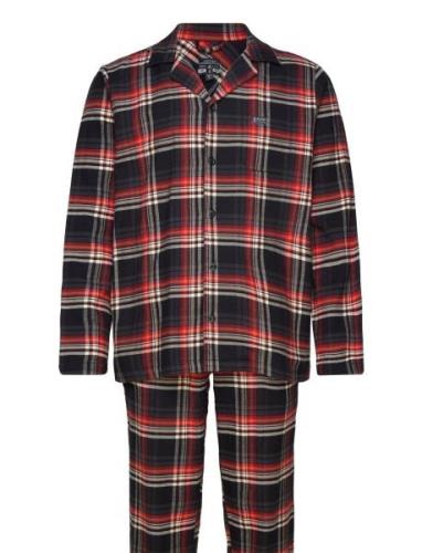 Jockey Pyjama 1/1 Flannel Svart