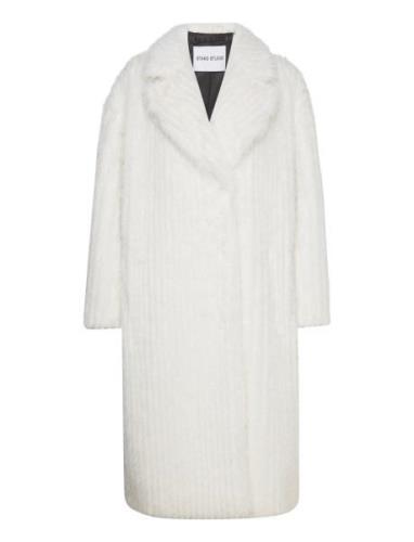 Genevieve Coat Outerwear Faux Fur White Stand Studio