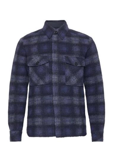 Mmgblake Populare Overshirt Ulljacka Jacka Navy Mos Mosh Gallery