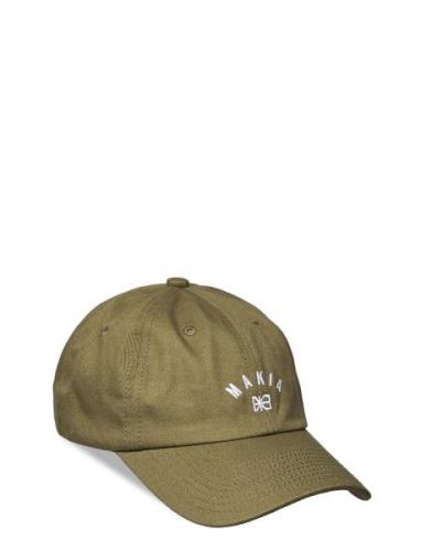 Brand Cap Accessories Headwear Caps Green Makia