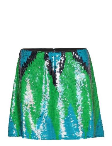 Emin Embellished Skirt Kort Kjol Green French Connection