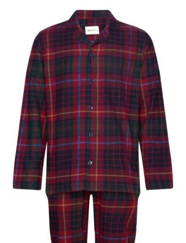 Flannel Pj Set Pants And Shirt Gb Pyjamas Multi/patterned GANT