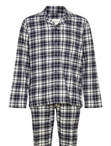 Flannel Pj Set Pants And Shirt Gb Pyjamas Navy GANT