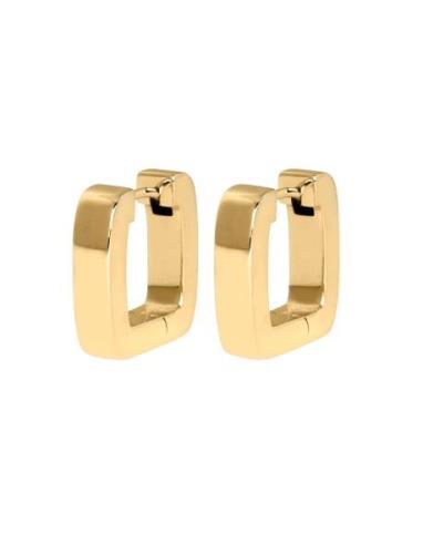 IX Studios Ix Bold Square Hoops Guld