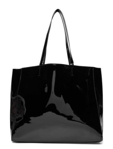 Bag Shopper Patent Shopper Väska Black Lindex