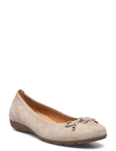 Ballerina Ballerinaskor Ballerinas Beige Gabor