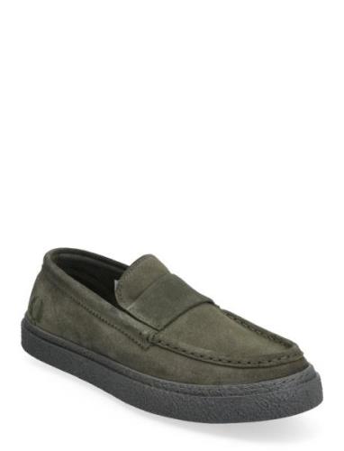 Fred Perry Dawson Loafer Suede Grön