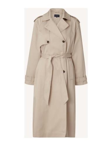 Angelina Lyocell Blend Trench Coat Trench Coat Rock Beige Lexington Cl...