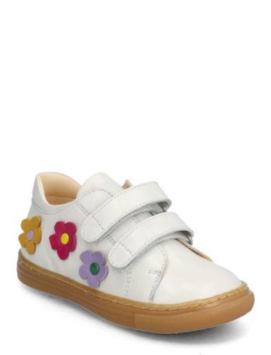 Shoes - Flat - With Velcro Låga Sneakers White ANGULUS