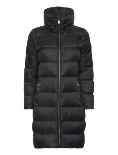 Lauren Ralph Lauren Over -Collar Down Coat Svart