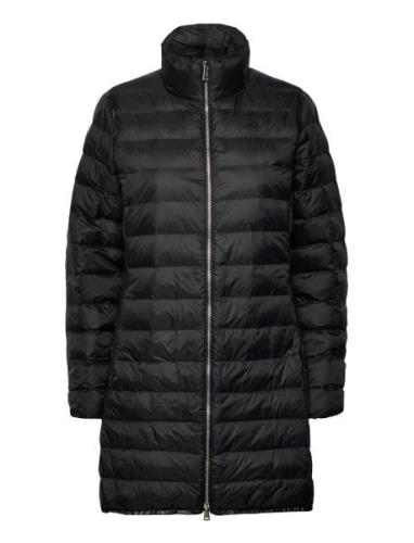 Packable Water-Repellent Quilted Coat Fodrad Rock Black Polo Ralph Lau...