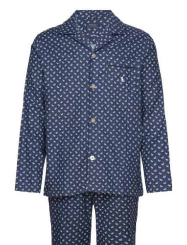 Plaid Flannel Pajama Set Pyjamas Navy Polo Ralph Lauren Underwear