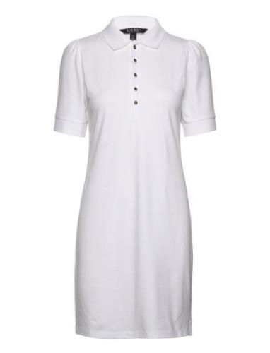 Collared Shift Dress Kort Klänning White Lauren Ralph Lauren