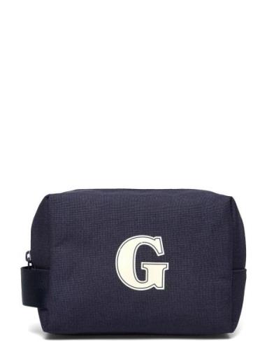 GANT G Badge Wash Bag Marinblå