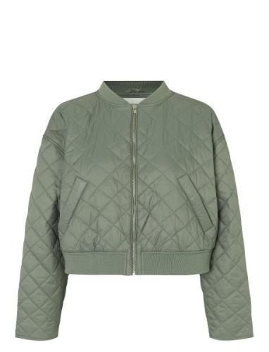 Hankmd Jacket Kviltad Jacka Green Modström