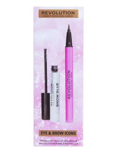 Revolution Eye & Brow Icons Gift Set Makeupset Smink Nude Makeup Revol...