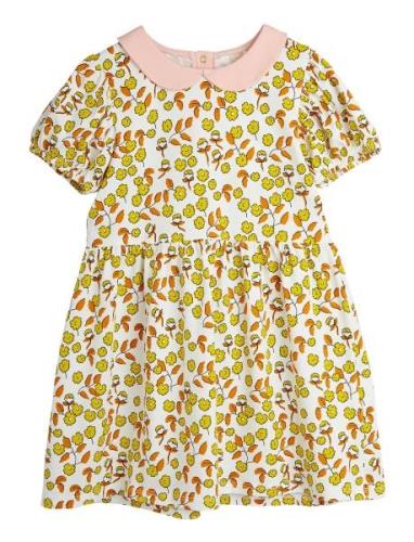 Mini Rodini Flowers Aop Ss Dress Multi/patterned