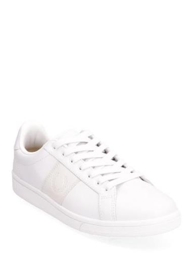 B721 Lthr/Branded Nubuck Låga Sneakers White Fred Perry