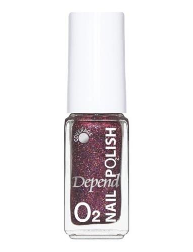 Minilack Oxygen Färg A745 Nagellack Smink Purple Depend Cosmetic