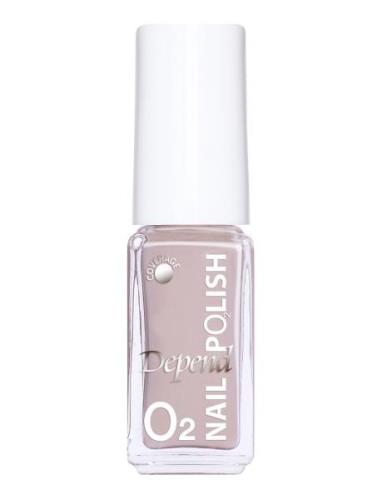 Minilack Oxygen Färg A724 Nagellack Smink Beige Depend Cosmetic