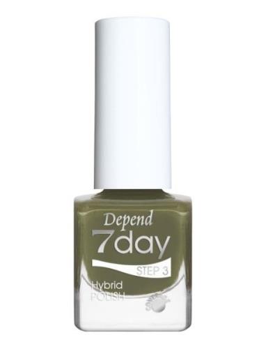 7Day Hybrid Polish 7304 Nagellack Smink Green Depend Cosmetic