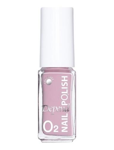 Minilack Oxygen Färg A699 Nagellack Smink Pink Depend Cosmetic