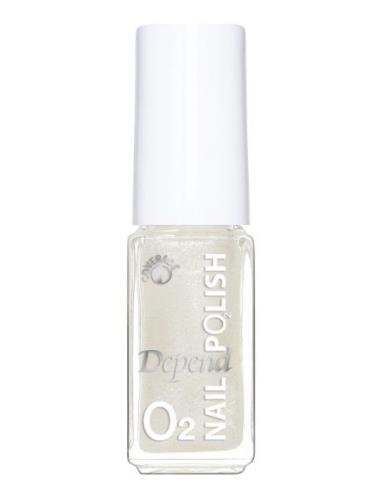 Minilack Oxygen Färg A736 Nagellack Smink Silver Depend Cosmetic