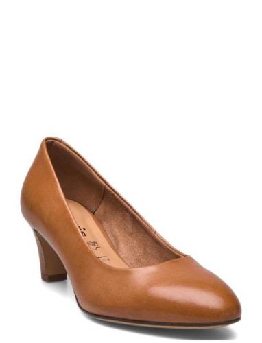 Women Court Sho Shoes Heels Pumps Classic Brown Tamaris