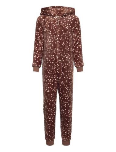 Lindex Pajama Sies Animal Brun