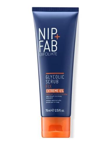 Glycolic Fix Scrub Extreme Ansiktstvätt Ansiktsvatten Nude Nip+Fab