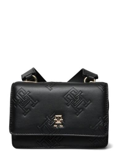 Th Refined Crossover Mono Bags Crossbody Bags Black Tommy Hilfiger