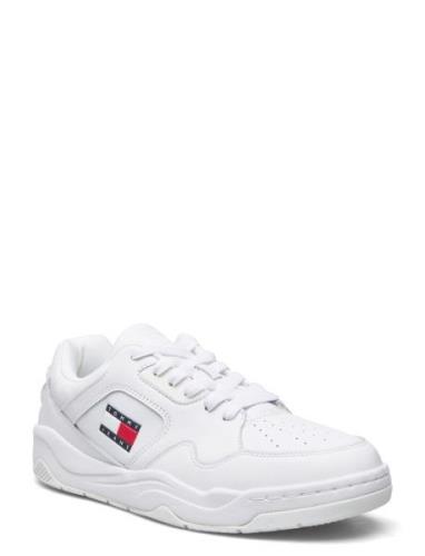 Tjm Leather Outsole Color Låga Sneakers White Tommy Hilfiger