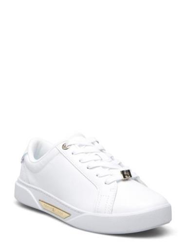 Golden Hw Court Sneaker Låga Sneakers White Tommy Hilfiger