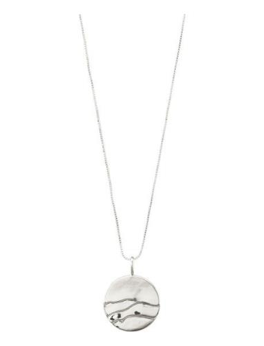 Pilgrim Heat Recycled Coin Necklace Silver